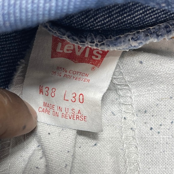 Vintage Levi's 515 Jeans Men's 34x28 
USA Made Brown Tab Straight Leg Denim 90s - Picture 3 of 11